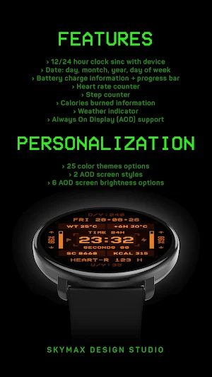NukaBot 1000 Watch Face Screenshot 2
