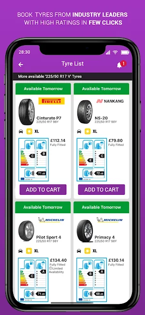 Flaxley Tyres Screenshot 2