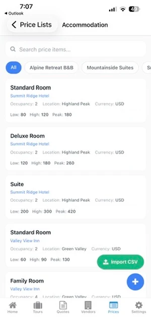 Tour Maker - Trips and Quotes Screenshot 2