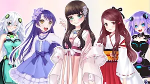 Anime Dress Up Queen Game for girls Screenshot 0