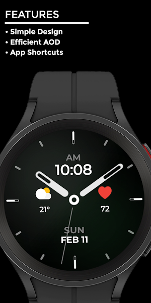 Night 48 - watch face Screenshot 1