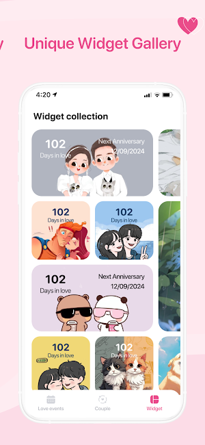 Vibes Widget: Day Love Counter Screenshot 3