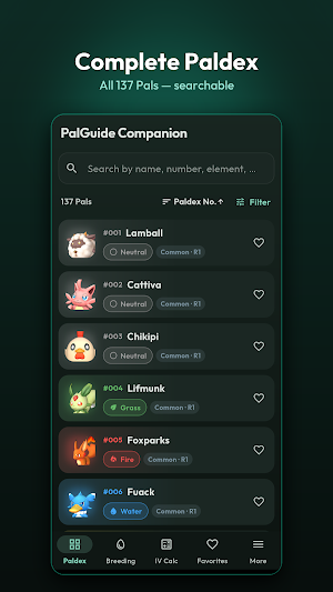 PalGuide: Palworld Paldex Screenshot 0