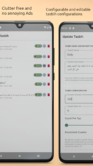 Tap Tasbih Pro Screenshot 1