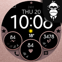 Digital Rose Gold 2 Watch Face