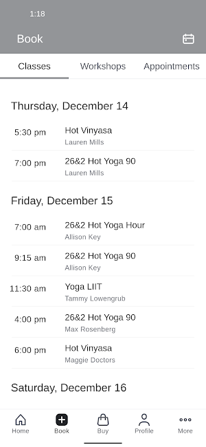 Haute Bodhi Hot Yoga Screenshot 1