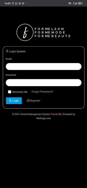 Forme HQ System Screenshot 0