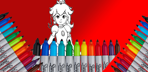 Princess Peach Coloring Book Screenshot 1