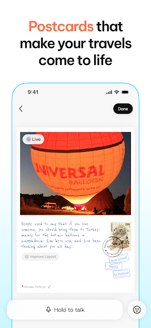 crossin: digital postcards Screenshot 1