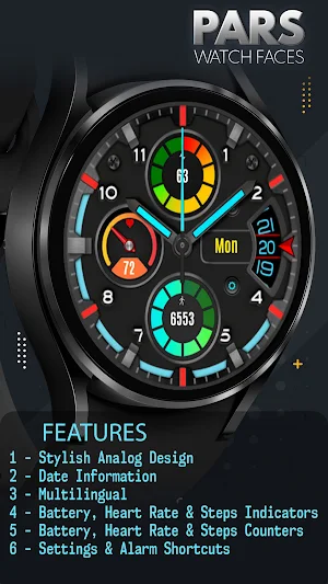 Pars Anatolia Analog Watchface Screenshot 2