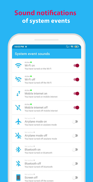 System event sounds Screenshot 0