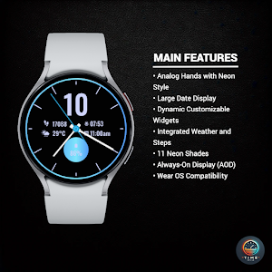 Neon Pulse Watch Face Screenshot 1