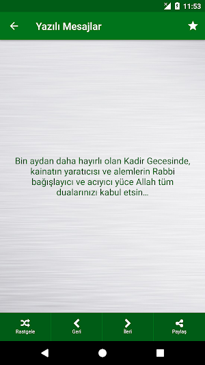Kadir Gecesi Mesajları Screenshot 2