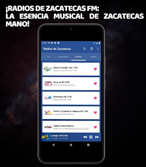 Radios de Zacatecas FM Screenshot 2