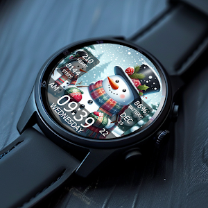 Key WF55 Snowman Watch Face Screenshot 2