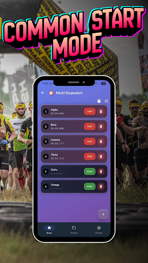 Multi-Stoper: Race Timing App Screenshot 1