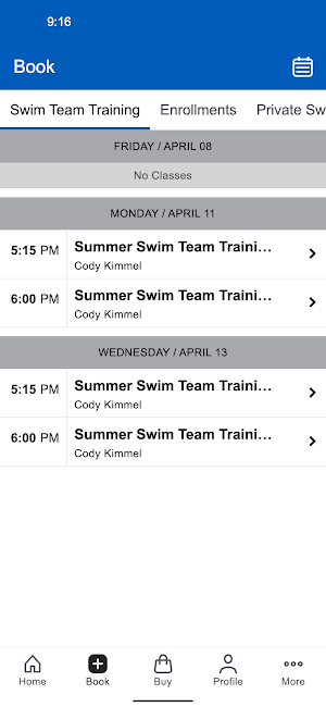 UAC Booking Screenshot 1