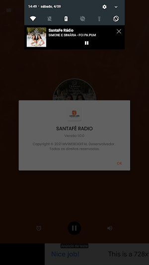 Santafé Rádio Web Rádio 24 horas - Goiânia Screenshot 3