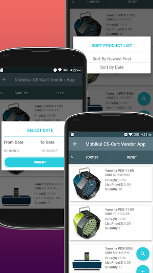 CS-Cart Vendor Mobile App Screenshot 2