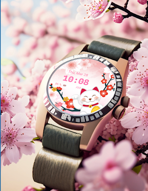 Sakuraneko Wear OS Screenshot 2