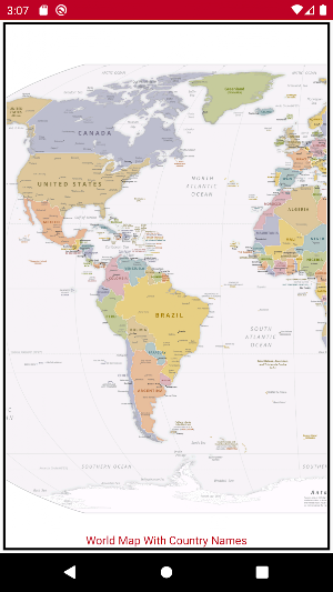 World Map With Countries Name Screenshot 1