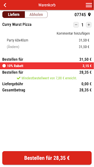 City Pizza Jena Screenshot 1
