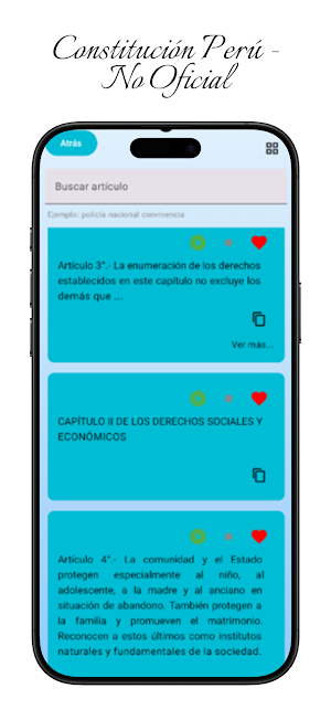 Constitución Perú Screenshot 2