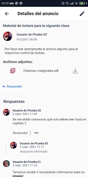 Aula Virtual ESPOL profesores Screenshot 2