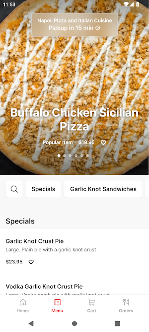 Napoli Pizza & Italian Cuisine Screenshot 1