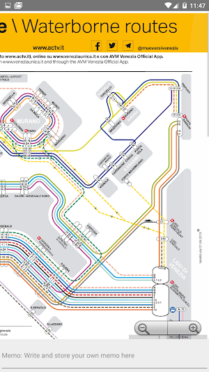 VENICE BUS TRAM WATERBORNE MAP Screenshot 1