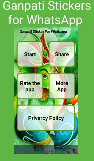 Ganpati Stickers-WAStickerApps Screenshot 1