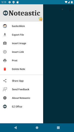 Noteastic Notepad Screenshot 1