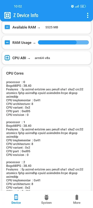 Device Info - System & HW Info Screenshot 3