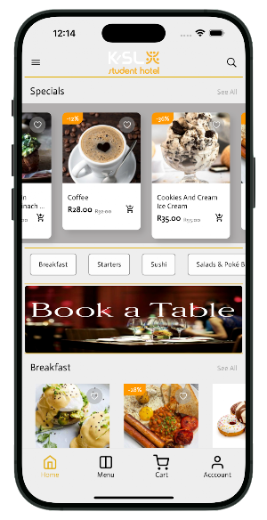 K-SL Restaurant App Screenshot 0