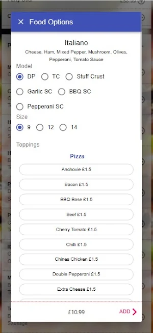 PizzaHot Faversham Screenshot 1