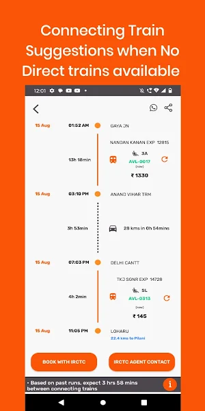 RouteChef Train Journey Plan Screenshot 2
