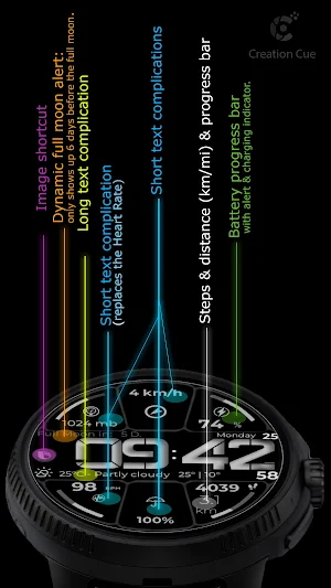 Digital Watch Face CUE003 Screenshot 3