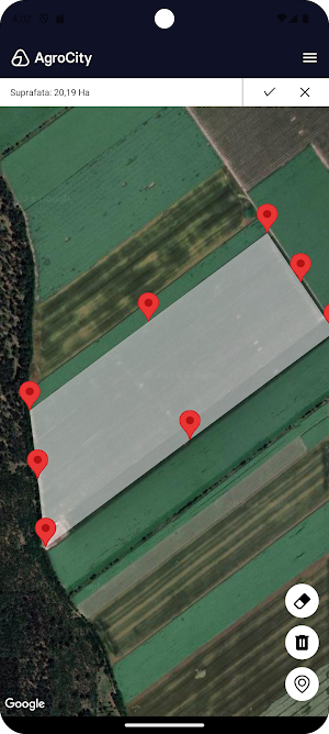 AgroCity Măsurare Terenuri Screenshot 1