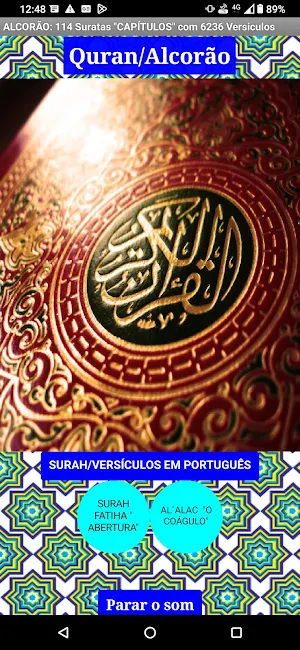 Alcorão: Suratas e Versículos Screenshot 0