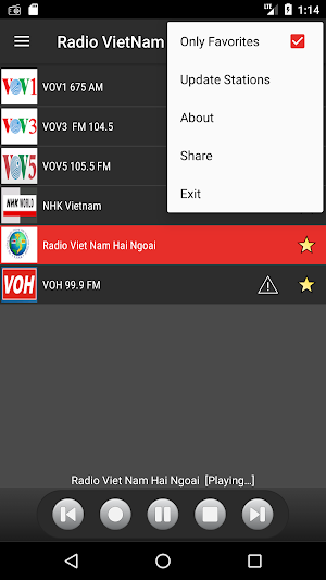 RADIO VIETNAM Screenshot 2