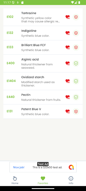 AdditiveInfo Screenshot 1