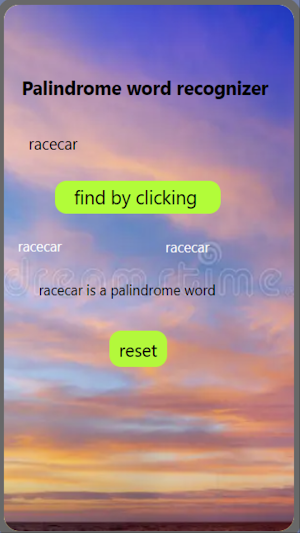 Palindrome app by iffah Screenshot 2