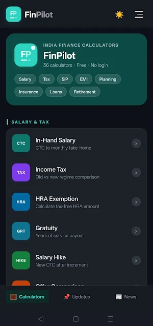 Financial Calculators India Screenshot 3