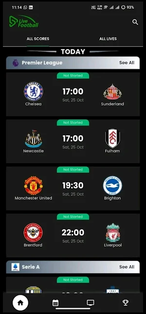 cricfy live football tv Screenshot 1