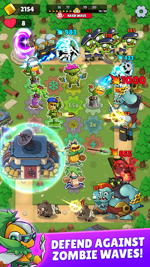 Gear Plants: Merge Defense Screenshot 1