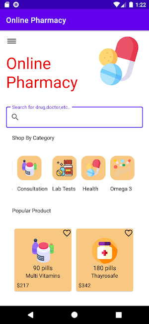 Online Pharmacy Screenshot 2