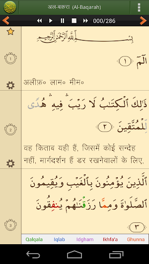Quran Hindi Advanced (हिन्दी कुरान) Screenshot 1