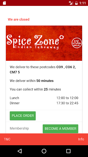 Spice Zone Halstead Screenshot 0
