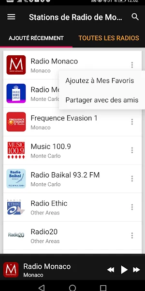 Monaco Radio Stations Screenshot 1