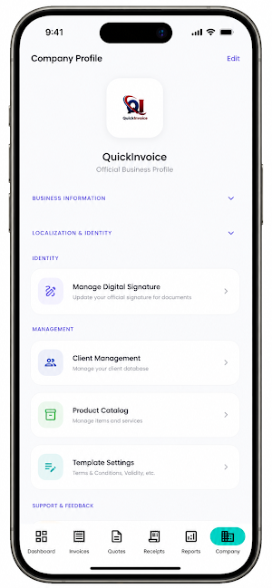 QuickInvoice Screenshot 3